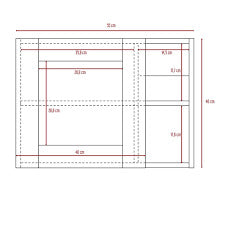 Botiquin Para Baño Cairo, Rovere Con Espejo