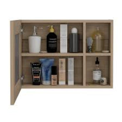Botiquin Para Baño Cairo Con Espejo, Rovere