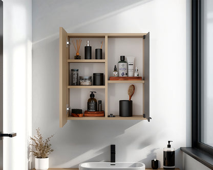 Botiquin Para Baño Miró Con Espejo, Rovere