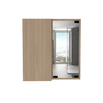 Botiquin Para Baño Miró, Rovere Con Espejo