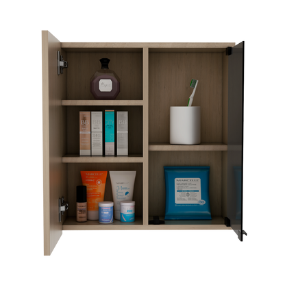 Botiquin Para Baño Miró Con Espejo, Rovere