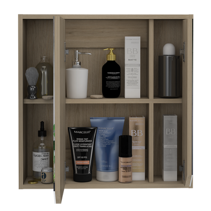 Botiquin Para Baño Ara, Rovere Con Espejo