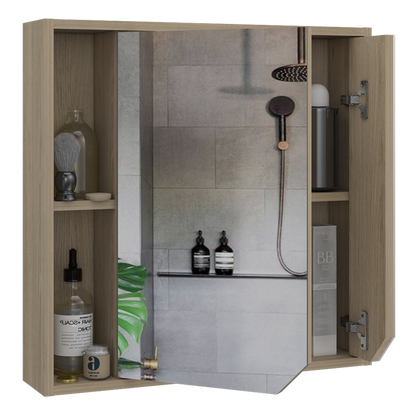 Botiquin Para Baño Ara, Rovere Con Espejo