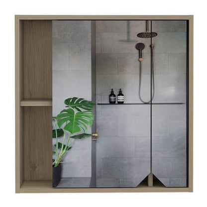 Botiquin Para Baño Ara Con Espejo, Rovere