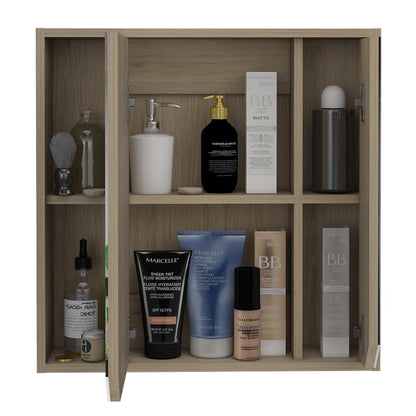 Botiquin Para Baño Ara Con Espejo, Rovere