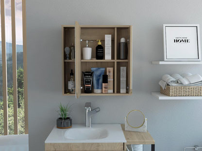 Botiquin Para Baño Ara, Rovere Con Espejo