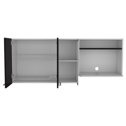 Gabinete Superior Viltex color Wengue y Blanco para Cocina.