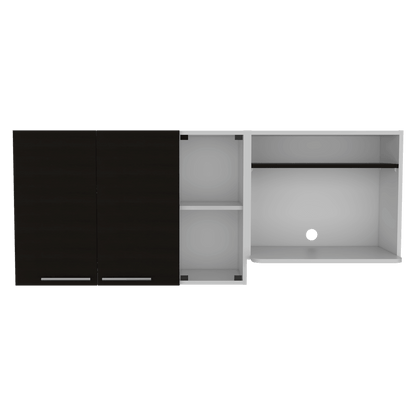 Gabinete Superior Viltex color Wengue y Blanco para Cocina.