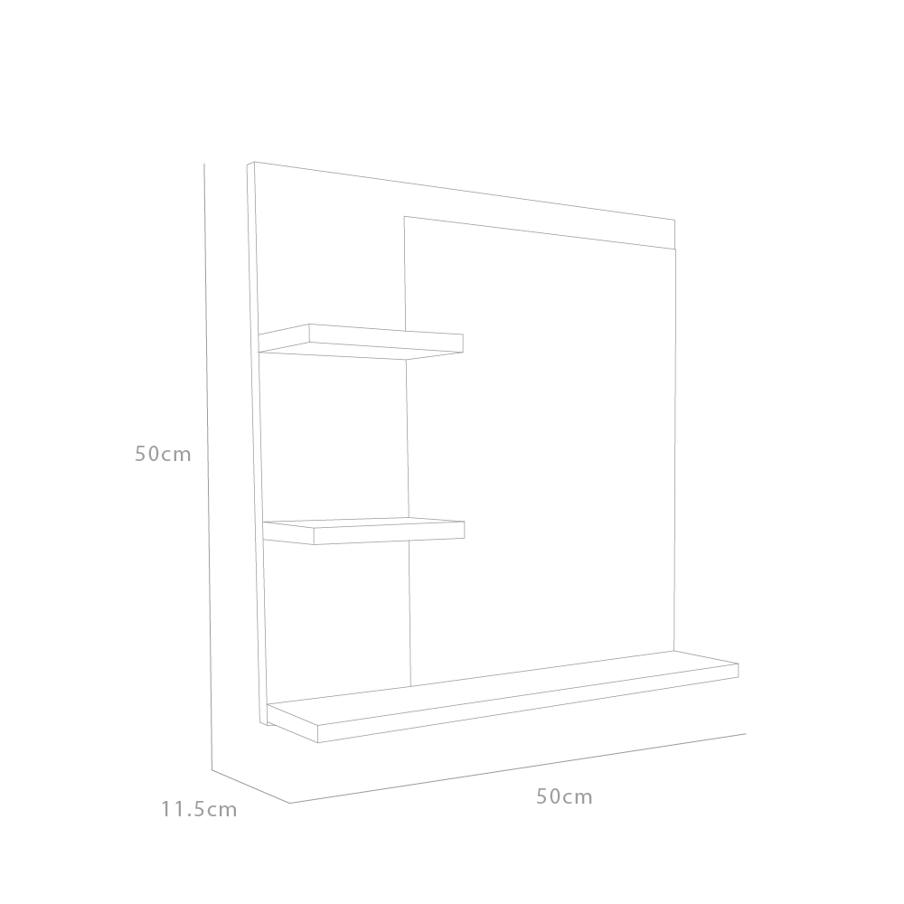 Botiquin de Baño Baume, Café Claro, Ideal Para Almacenar Objetos