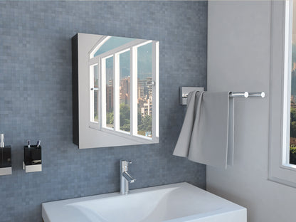 Botiquin Para Baño Lumo, Wengue Con Espejo