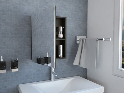 Botiquin Para Baño Lumo, Wengue Con Espejo