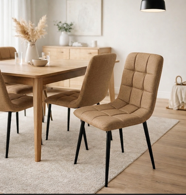 Silla Flex, Color Marrón, con Espaldar y Diseño Moderno