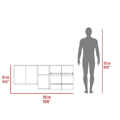 Mueble De Cocina Mural Corinto, Macadamia