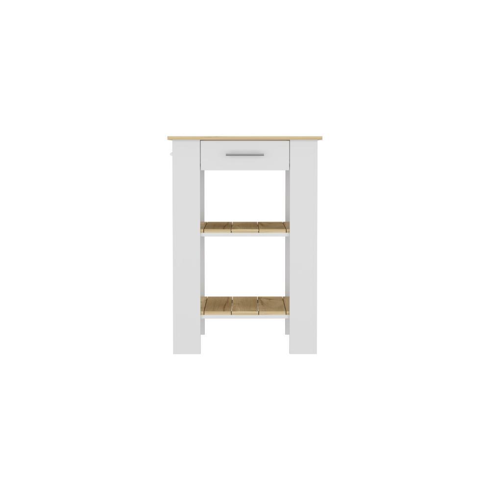 Isla De Cocina Un Cajon, FM Furniture 006B Blanco