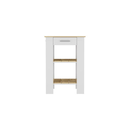 Isla De Cocina Un Cajon, FM Furniture 006B Blanco
