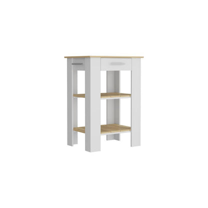 Isla De Cocina Un Cajon, FM Furniture 006B Blanco