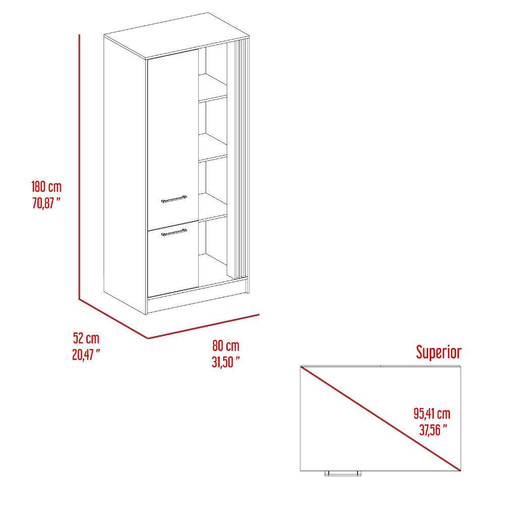 Closet Vanez, Capri y Fresno Europeo, una puerta abatible y un cajon