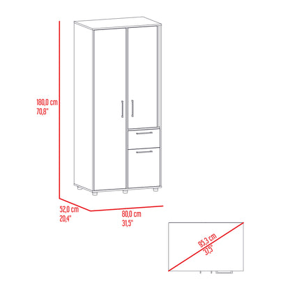 Closet Tres Puertas Un Cajon Vance, Fresno Y Capri