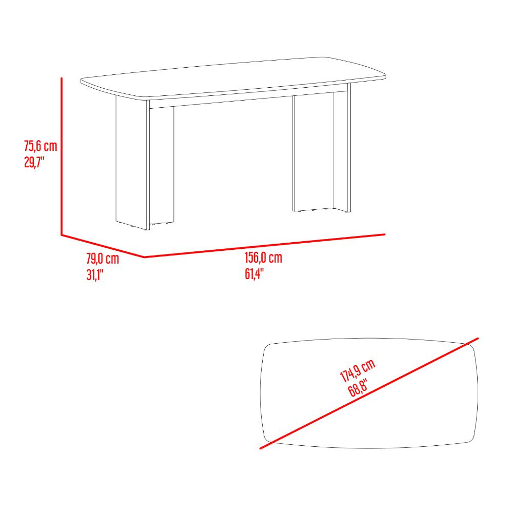 Comedor Bangok, Fresno Europeo, con diseño practico y funcional No incluye Sillas (vista 13)