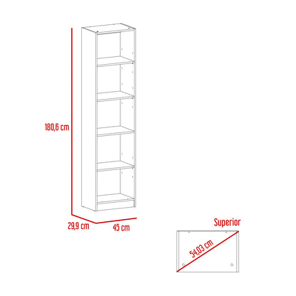 Estante E2Home, Macadamia, con varios entrepaños