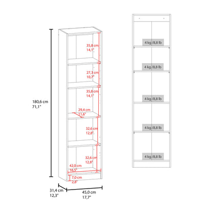 Estante E5 Home E Una Puerta, Milan y Blanco (vista 7)