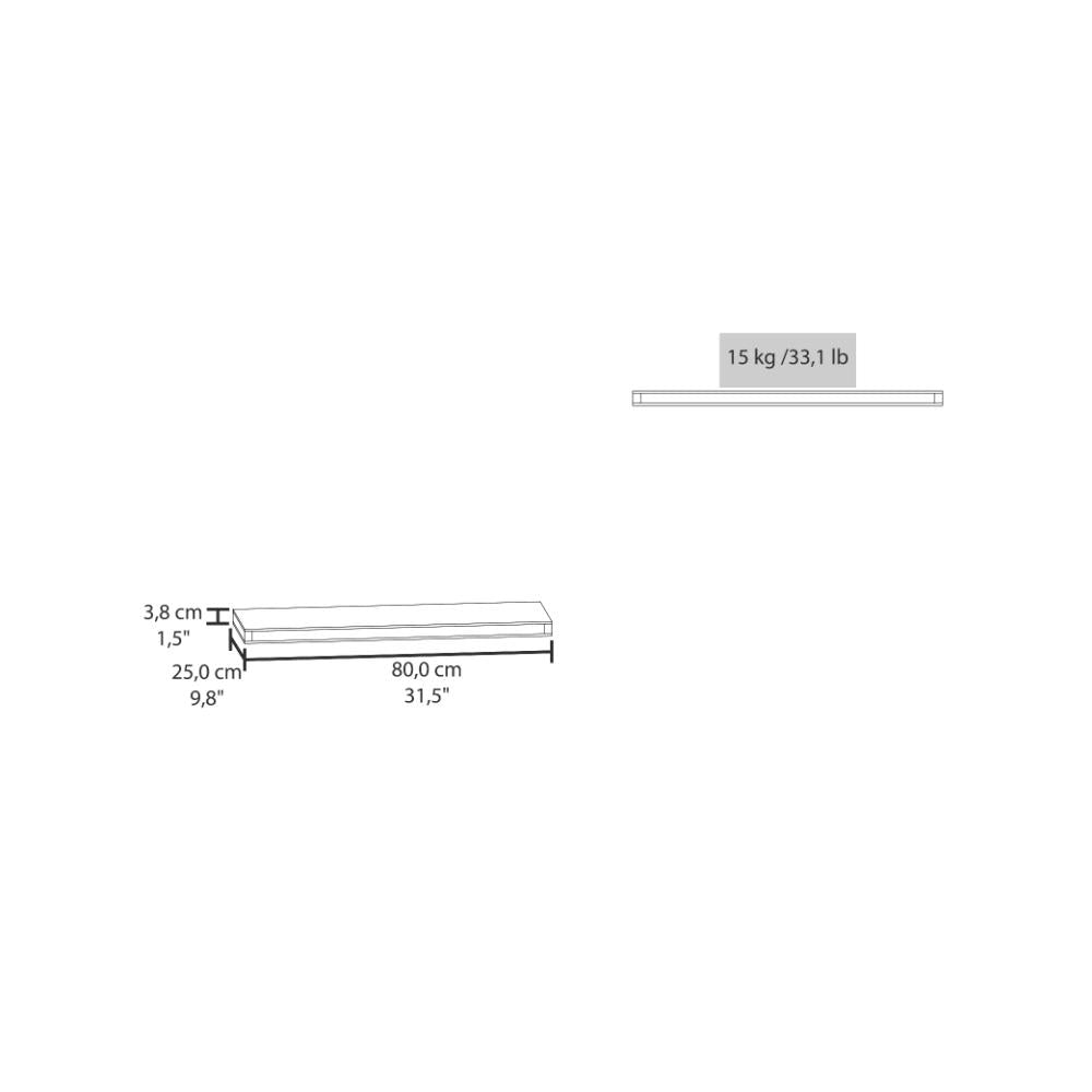 Repisa Flotante Wall, Habano Por 1 Unidad