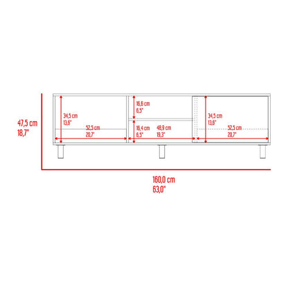 Mesa Para Tv Tunez, Nogal, Para Televisor Hasta 70 Pulgadas (vista 10)