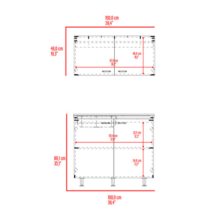 Mueble De Cocina Napoles Completo, Incluye Mueble Inferior - Mueble Superior Incluye Lavaplatos Izquierdo, Fresno y Wengue