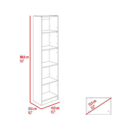 Estante Cuatro Repisas Home E2, Wengue Y Milan