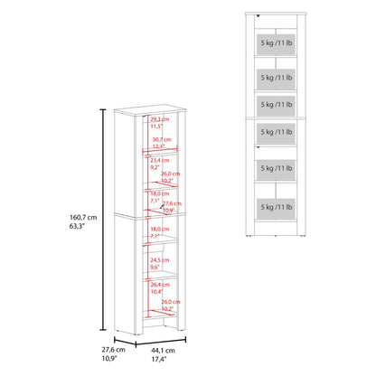 Mueble  Auxiliar para Baño Vanes, Wengue, con espacio para objetos decorativos