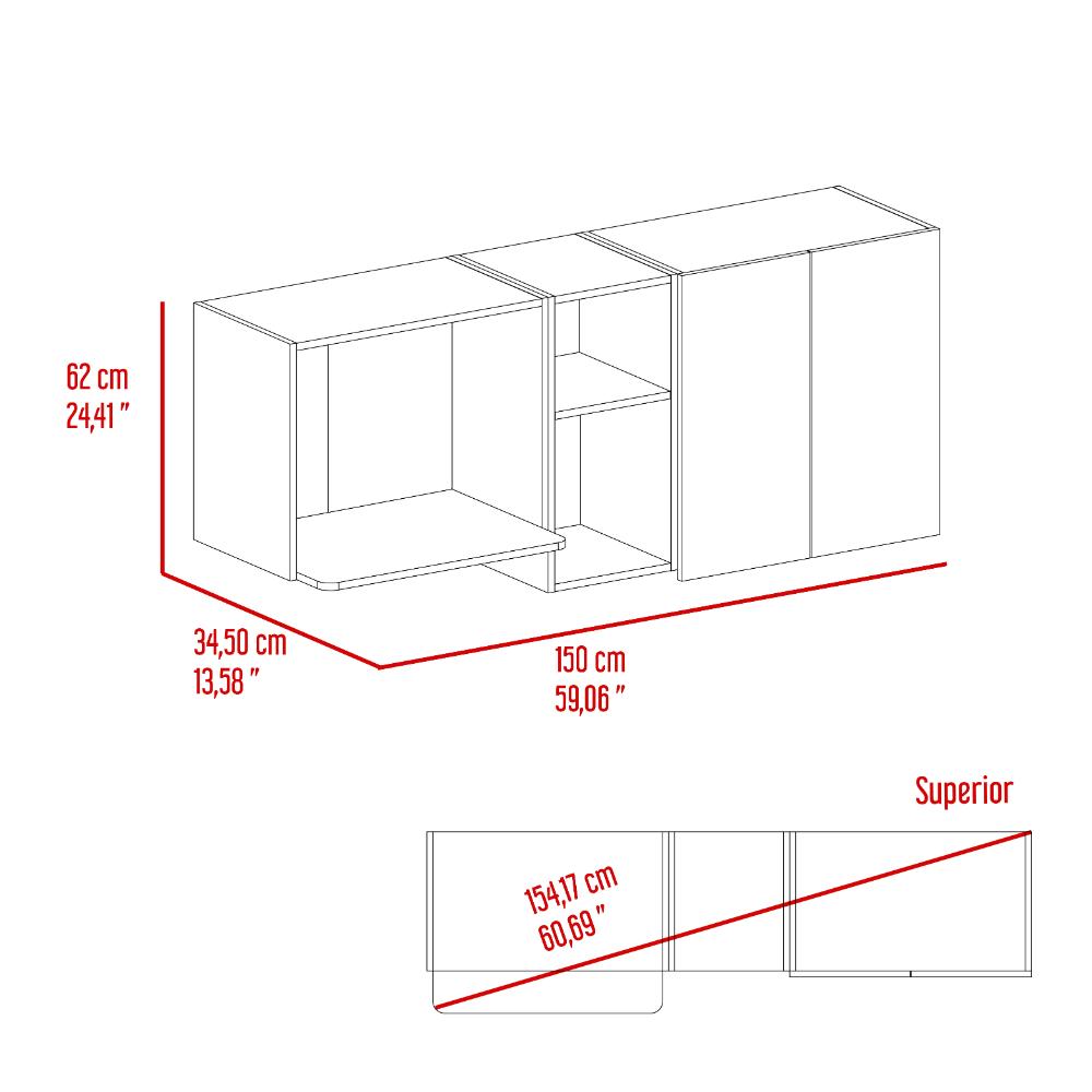 Mueble De Cocina Mural Corinto, Macadamia