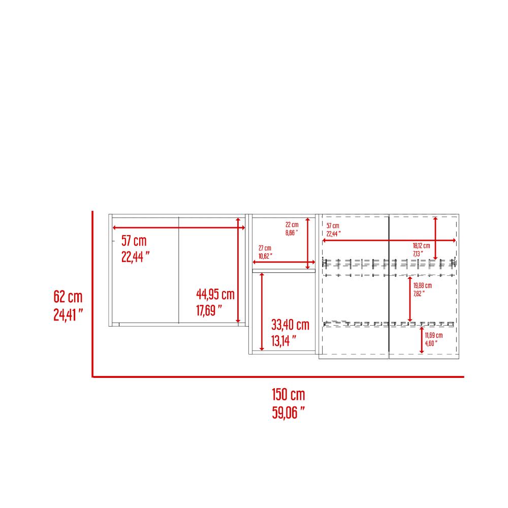 Mueble De Cocina Mural Corinto, Macadamia
