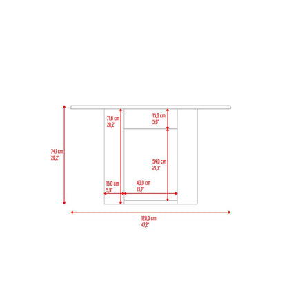 Comedor Volder, Roble Gris, con Amplia Superficie