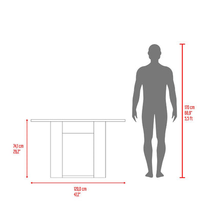 Mesa De Comedor Capacidad Para Cuatro Puestos, Gris