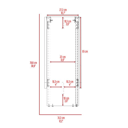 Mesa Abatible, Compact, Wengue y Macadamia, con amplio espacio para colocar objetos (vista 8)
