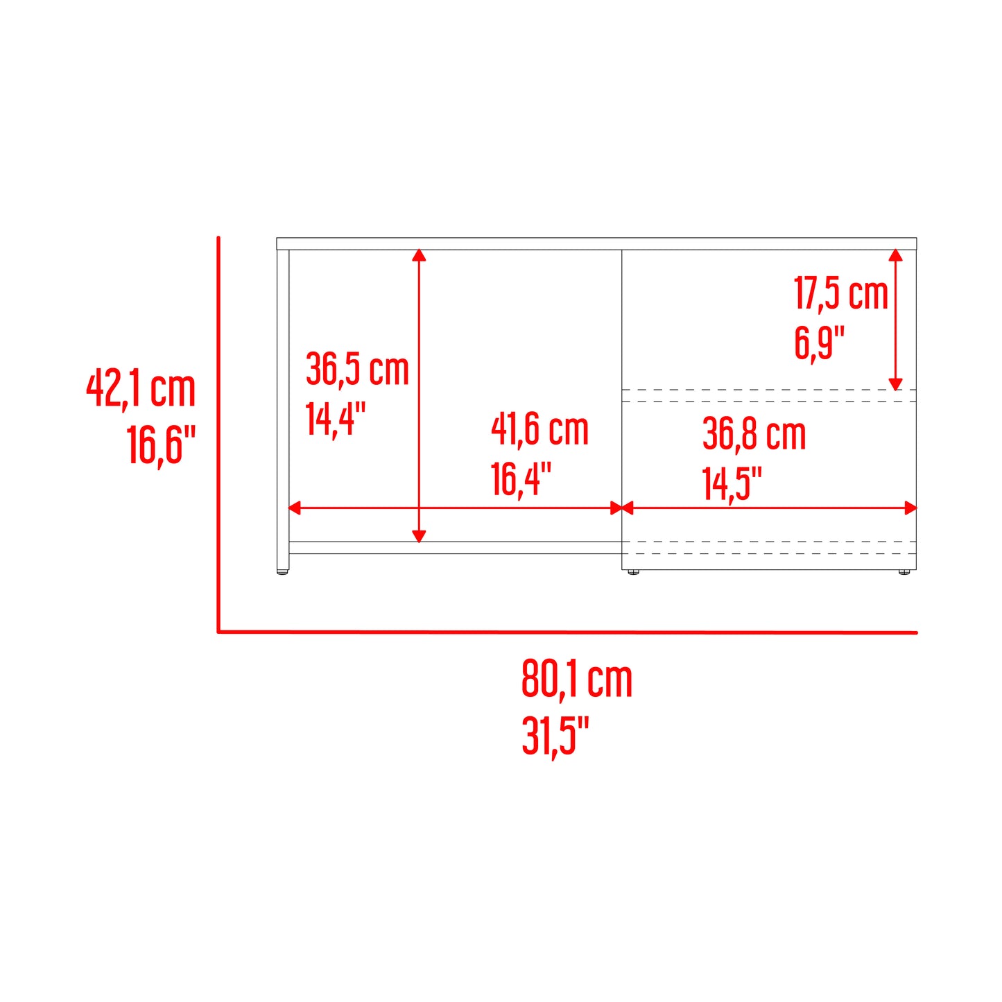 Mesa De Centro Adel, Capri Y Fresno Europeo