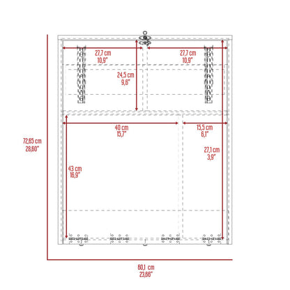 Escritorio Plegable Kaplan Ceniza,  moderno Ahorrador de espacio