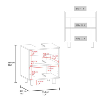 Mueble Para Lavamanos Marlo, Dos Puertas-  Blanco