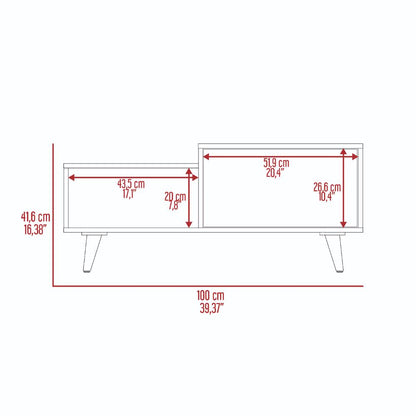 Mesa de Centro Trueno, Café Claro y Cocoa, con Amplio Espacio Ideal Para Ubicar Decoraciones (vista 19)