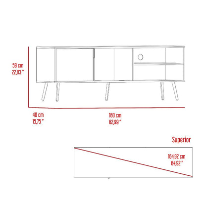 Rack para TV Vulanno, Arupo y Toquilla, con una puerta abatible 70"