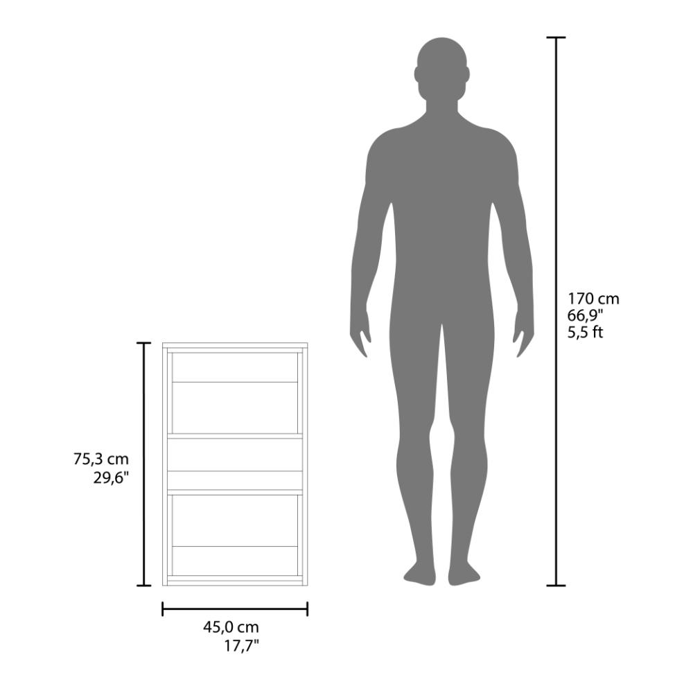 Mueble Auxilar Muro Baño Eco, Blanco Y Negro