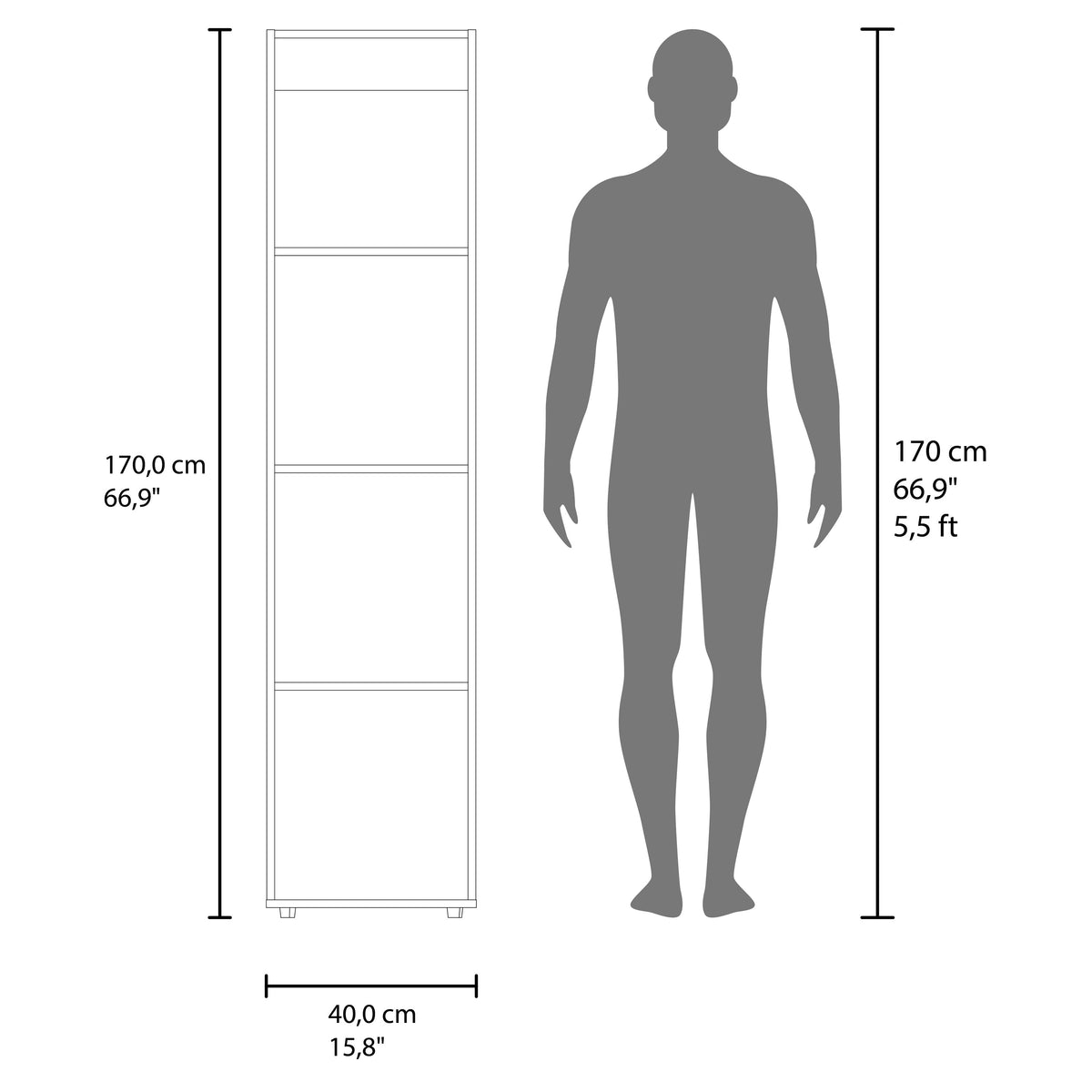 Closet Tuhome Dreams M5 Una Puerta Con Espejo, Blanco (vista 8)