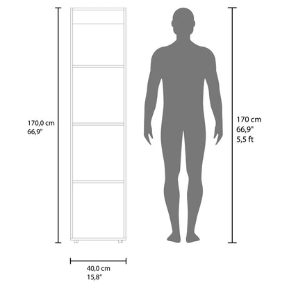 Closet Tuhome Dreams M5 Una Puerta Con Espejo, Blanco (vista 8)