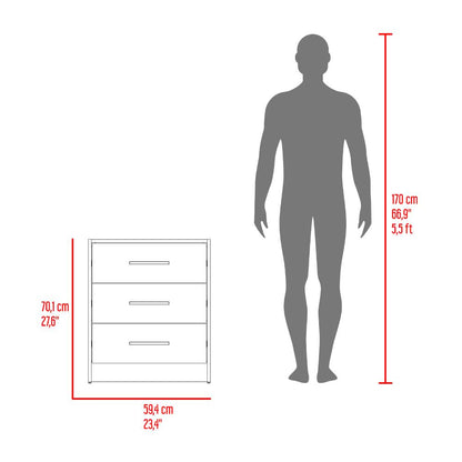 Set Dormitorio Closet Dos Puertas, Velador Y Comoda Fm, Café Claro