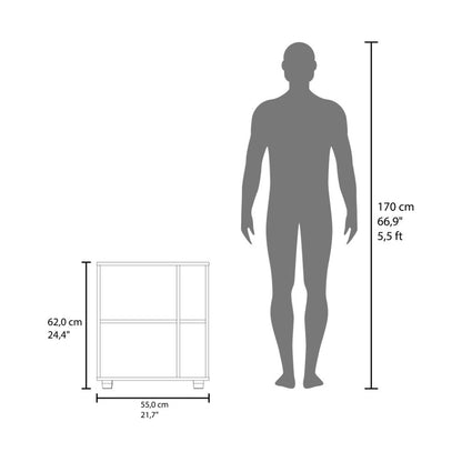 Mueble Para Lavamanos Pascuale Una Puerta, Blanco Y Fresno