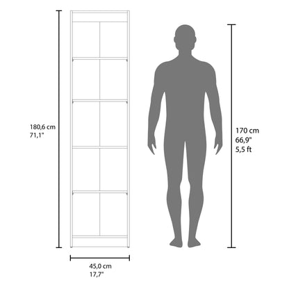 Estante Vitrina E6 Home E Una Puerta, Wengue (vista 8)