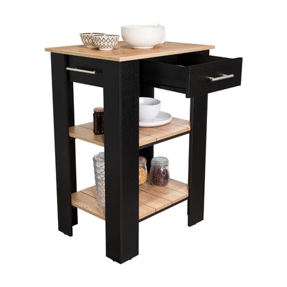 Isla De Cocina Un Cajon, FM Furniture 006N Negro