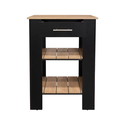Isla De Cocina Un Cajon, FM Furniture 006N Negro