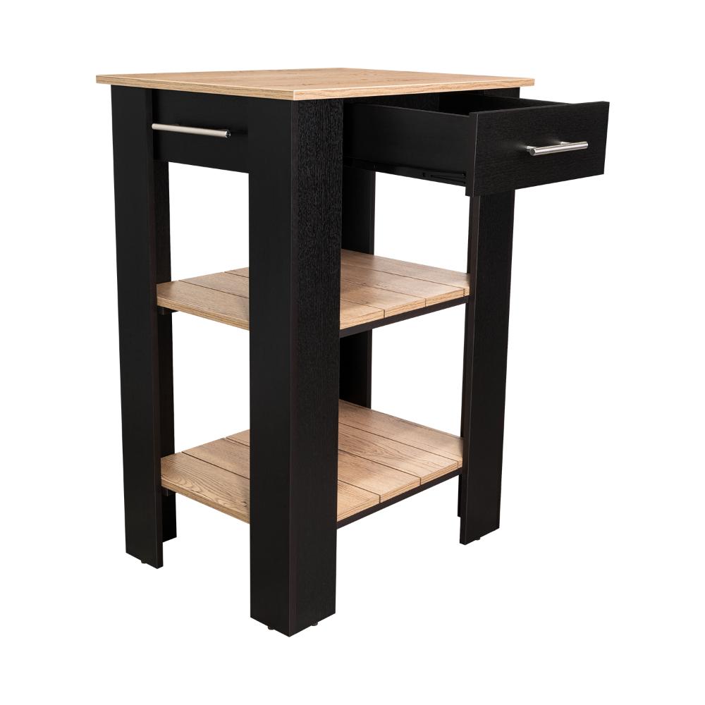 Isla De Cocina Un Cajon, FM Furniture 006N Negro