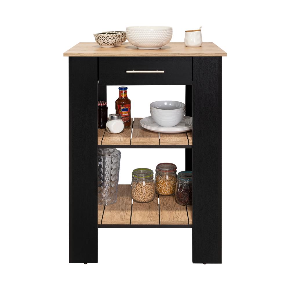 Isla De Cocina Un Cajon, FM Furniture 006N Negro